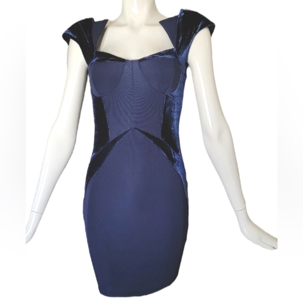 Lipsy London velvet Bodycon Dress, VGUC, Size 4